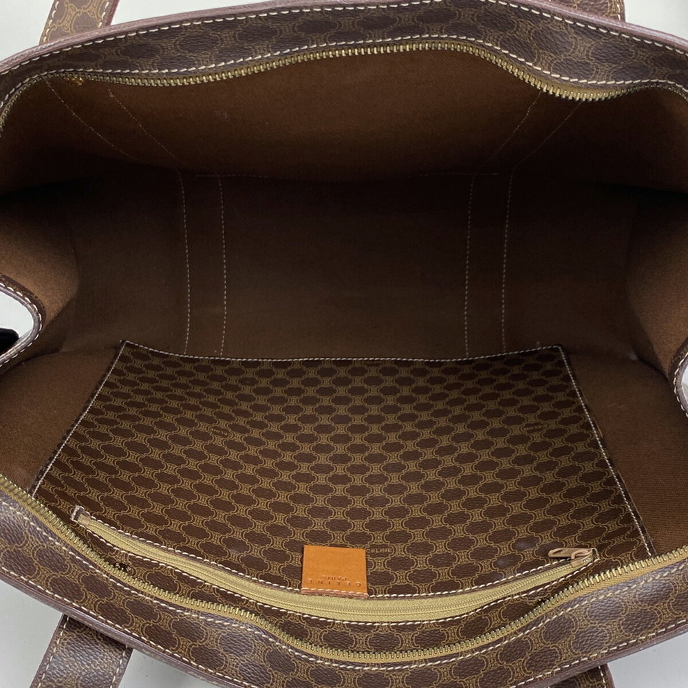 Celine Macadam Pattern Canvas Tote Shoulder Bag B… - image 7